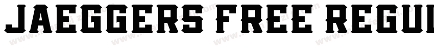 Jaeggers FREE Regul字体转换